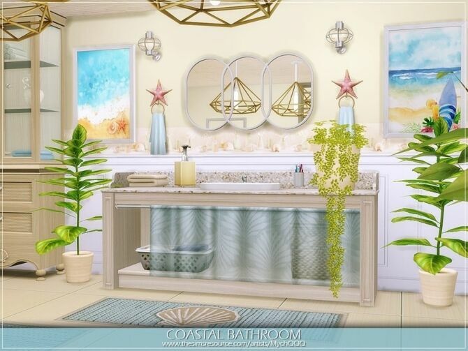 sims 4 cc coastal bathroom by mychqqq 2