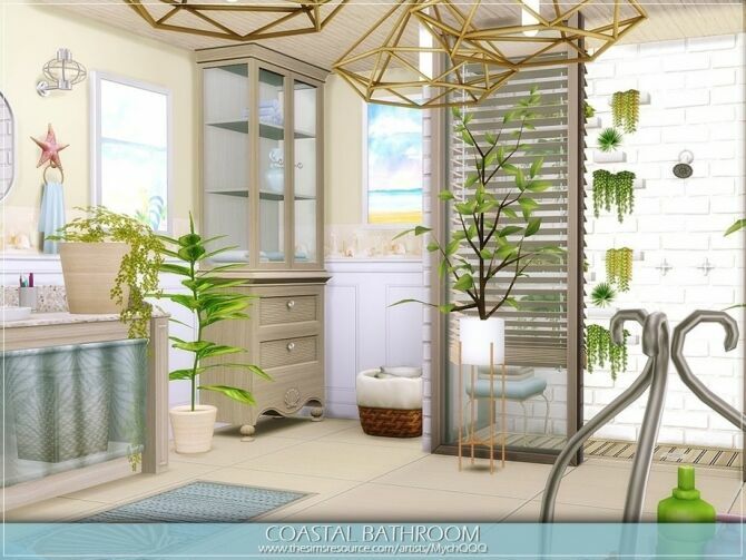 sims 4 cc coastal bathroom by mychqqq 4