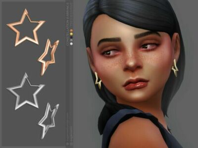 Constellation Earrings Kids Version By Sugar OWL Sims 4 CC