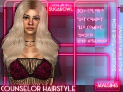 Counselor Collab Hairstyle By Javasims Sims 4 CC