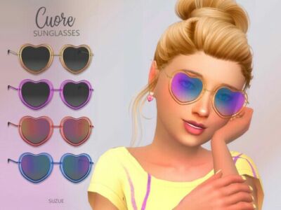 Cuore Sunglasses Child By Suzue Sims 4 CC