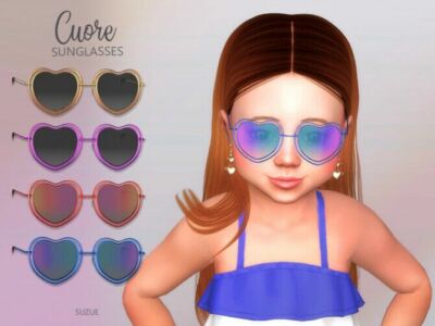 Cuore Sunglasses Toddler By Suzue Sims 4 CC