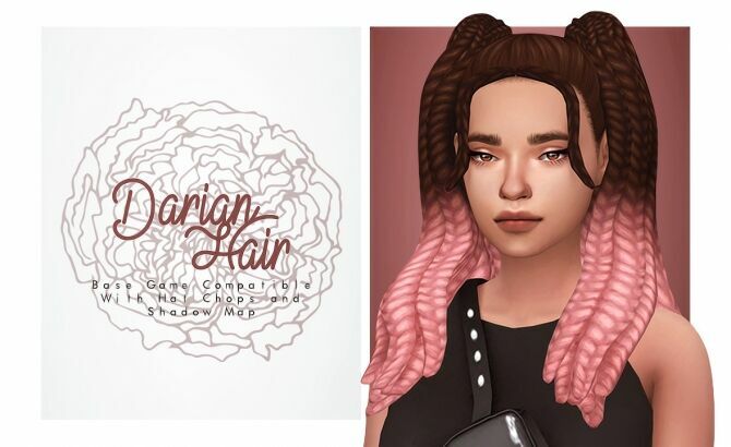 Darian Hair At Isjao Sims 4 CC