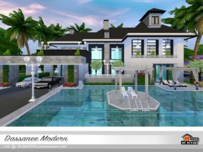 Dassanee Modern House By Autaki Sims 4 CC