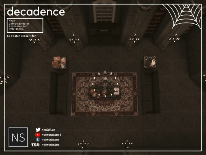 Decadence Stone Floor By Networksims Sims 4 CC