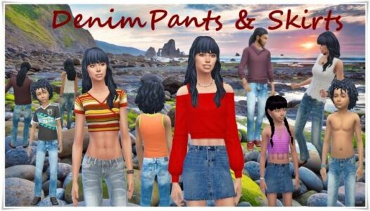 Denim Pants & Skirts At Birksches Sims Blog Sims 4 CC
