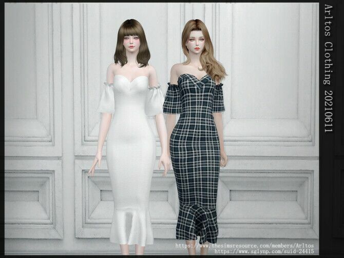 Dress 20210511 By Arltos Sims 4 CC