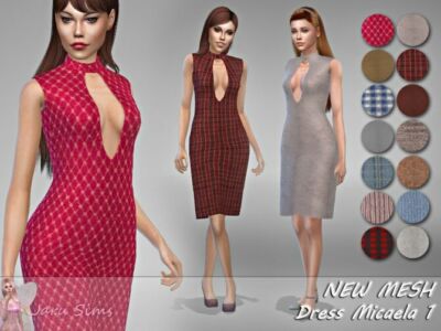Dress Micaela 1 By Jaru Sims Sims 4 CC