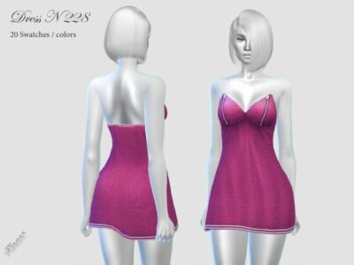 Dress N 228 By Pizazz Sims 4 CC