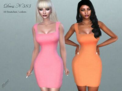 Dress N 383 By Pizazz Sims 4 CC