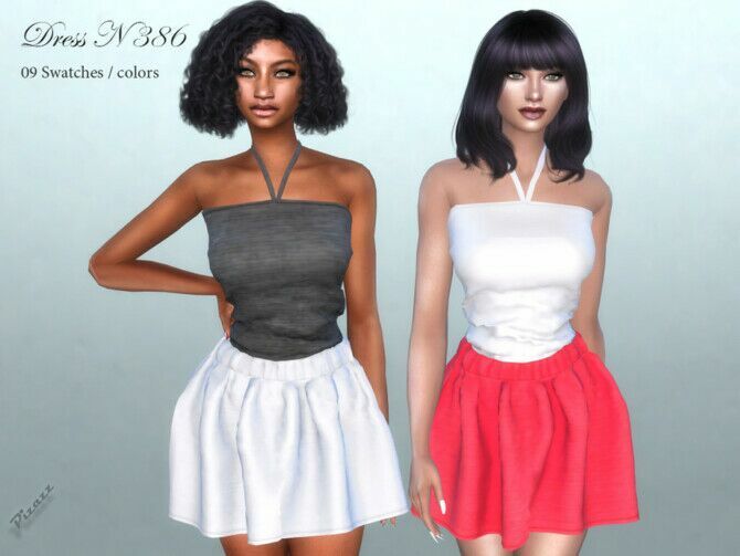 Dress N 386 By Pizazz Sims 4 CC