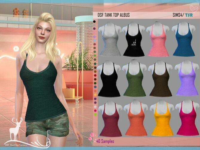 DSF Tank TOP Albus By Dansimsfantasy Sims 4 CC