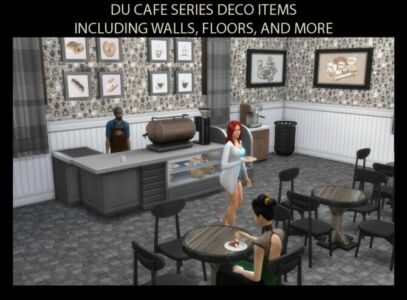 DU Cafe Series Style Decor By Simmiller Sims 4 CC