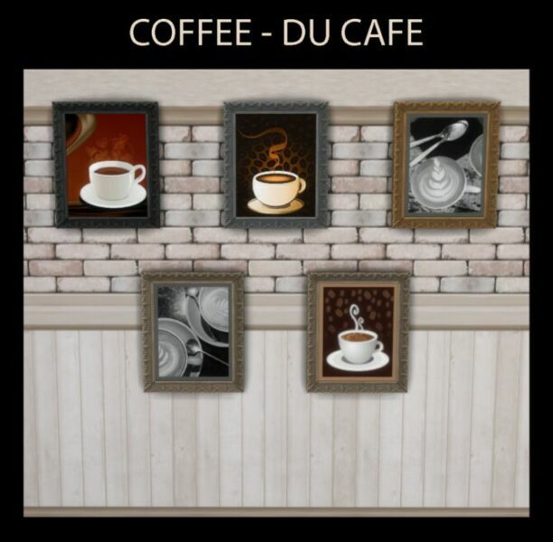 sims 4 cc du cafe series style decor by simmiller 4