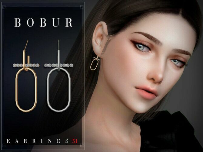 sims 4 cc earrings 51 by bobur3 3