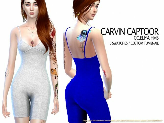 Eliya HMS Outfit By Carvin Captoor Sims 4 CC