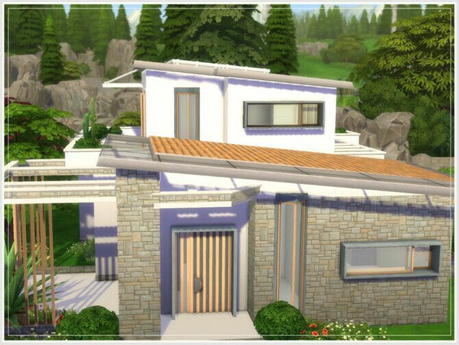 sims 4 cc empty shell 3 house by philo 3