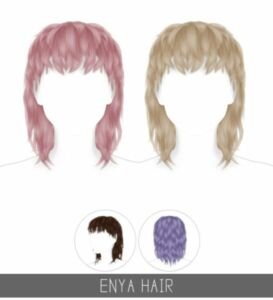 Enya Hair At Simpliciaty Sims 4 CC