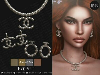 EVE SET: Necklace & Earrings At Murphy Sims 4 CC