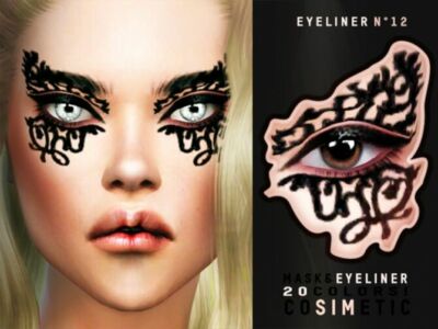 Eyeliner N12 By Cosimetic Sims 4 CC