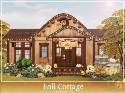 Fall Cottage By Mini Simmer Sims 4 CC