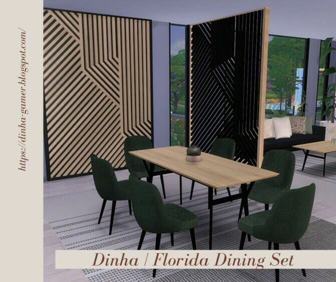 sims 4 cc florida dining set at dinha gamer 4