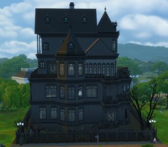 Four-Story Revamp Ophelia Mansion By Xordevoreaux Sims 4 CC