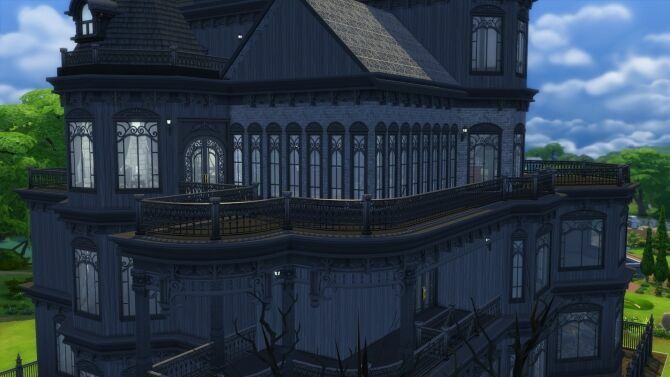 sims 4 cc four story revamp ophelia mansion by xordevoreaux 4