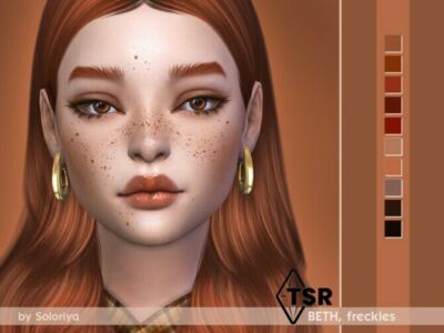 Freckles Beth By Soloriya Sims 4 CC