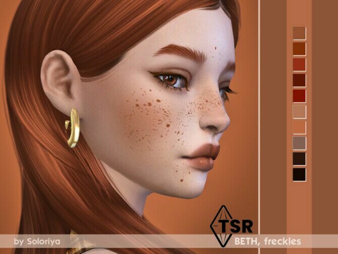 sims 4 cc freckles beth by soloriya 2