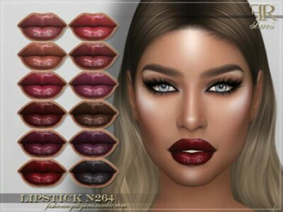 FRS Lipstick N264 By Fashionroyaltysims Sims 4 CC