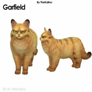 Garfield CAT At Kalino Sims 4 CC