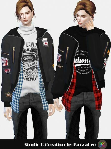 Giruto 86 Hoodie Jacket At Studio K-Creation Sims 4 CC