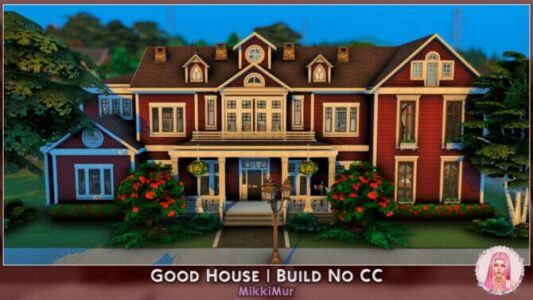 Good House At Mikkimur Sims 4 CC
