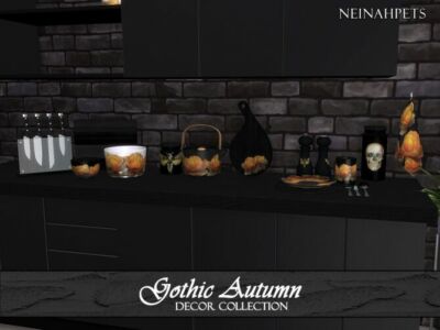 Gothic Autumn Decor By Neinahpets Sims 4 CC