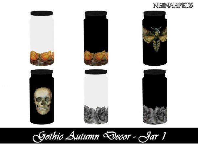 sims 4 cc gothic autumn decor by neinahpets 3