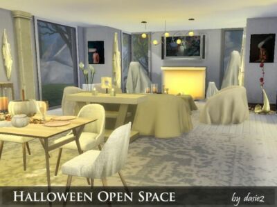 Halloween Open Space Room By Dasie2 Sims 4 CC