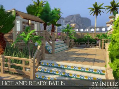 HOT And Ready Baths By Ineliz Sims 4 CC