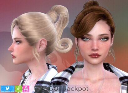 J260 Jackpot Hair (P) At Newsea Sims 4 Sims 4 CC