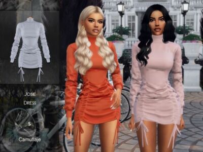 Josie Dress By Camuflaje Sims 4 CC