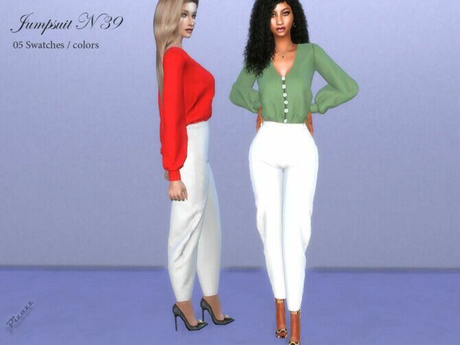 Jumpsuit N 39 By Pizazz Sims 4 CC