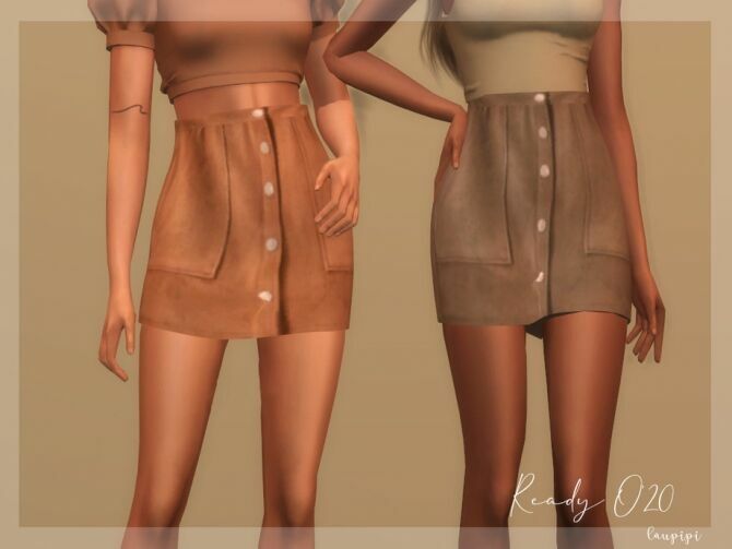 L Skirt MO04 By Laupipi Sims 4 CC