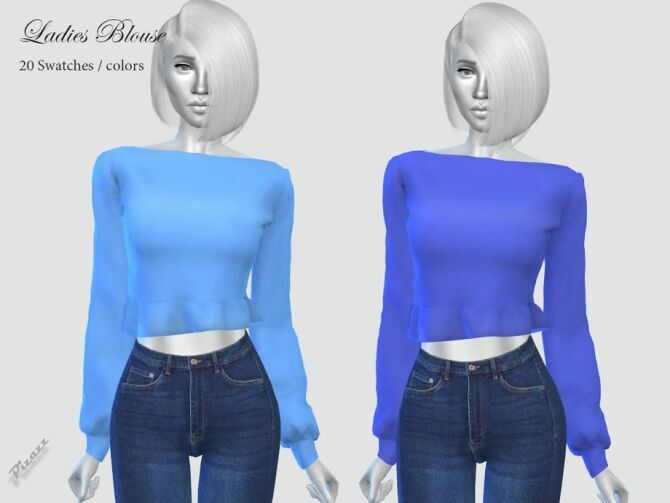 Ladies Blouse By Pizazz Sims 4 CC