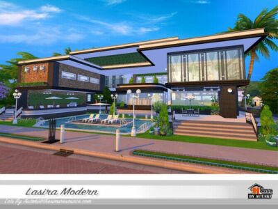 Lasira Modern Villa By Autaki Sims 4 CC