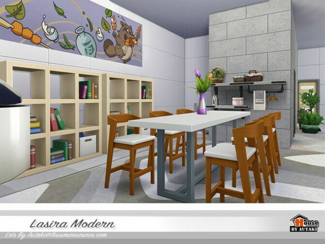 sims 4 cc lasira modern villa by autaki 4