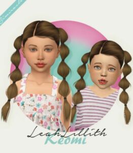 Leahlillith Keomi Hair For Kids & Toddlers At Simiracle Sims 4 CC