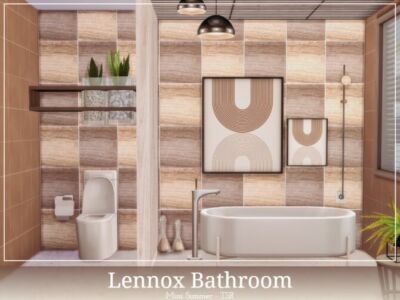 Lennox Bathroom By Mini Simmer Sims 4 CC