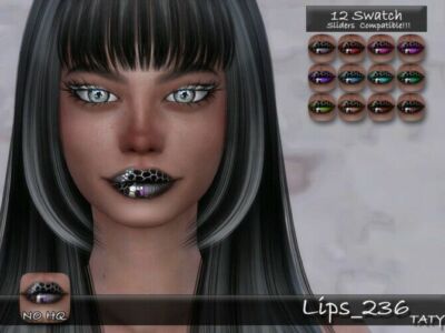 Lips 236 By Tatygagg Sims 4 CC