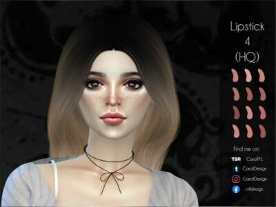 Lipstick 4 HQ By Caroll91 Sims 4 CC