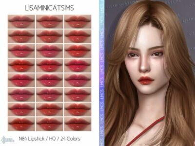 Lmcs N84 Lipstick (HQ) By Lisaminicatsims Sims 4 CC